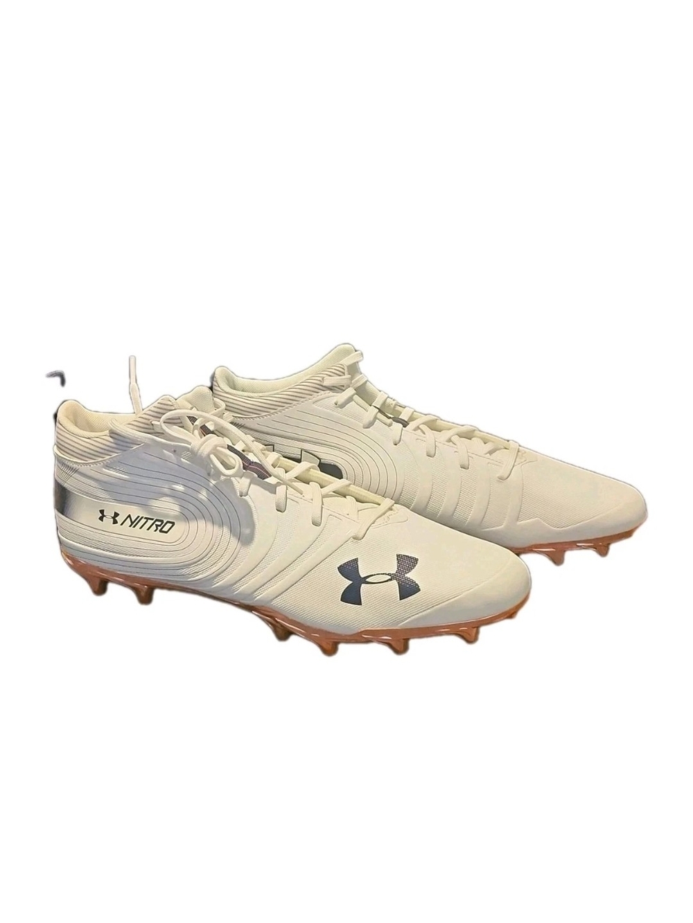 Under Armour Nitro Men’s White Football Cleats Size 16